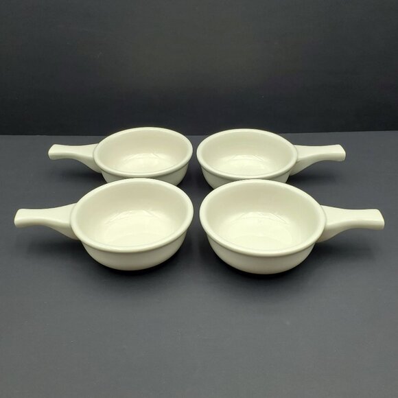 Tuxton Ivory Handled Soup Crocks Restaurant Ware Soup Chili Chowder Bowls - Picture 1 of 6